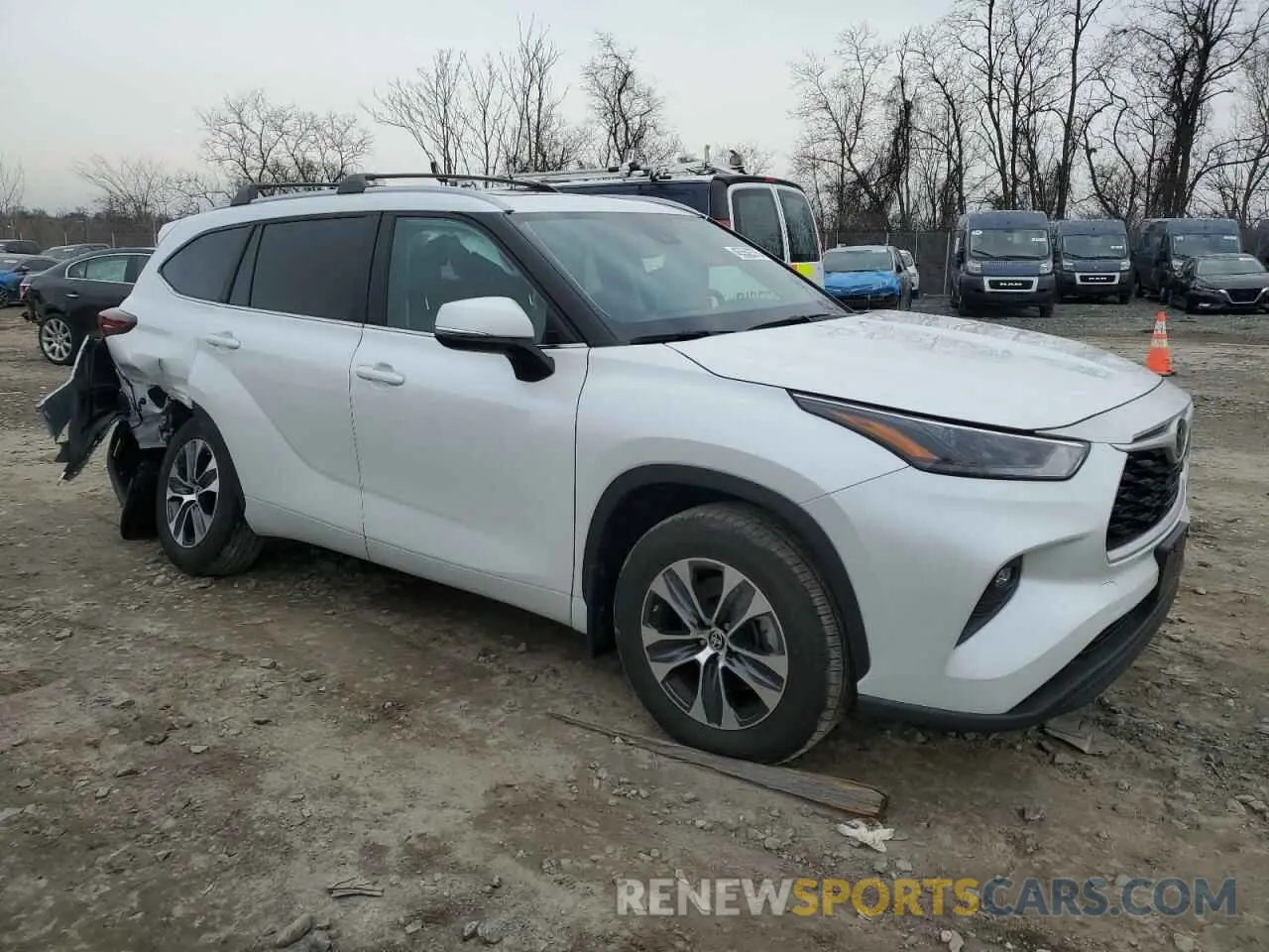 4 fotografías del automóvil dañado 5TDKDRBH2RS542778 TOYOTA HIGHLANDER 2024