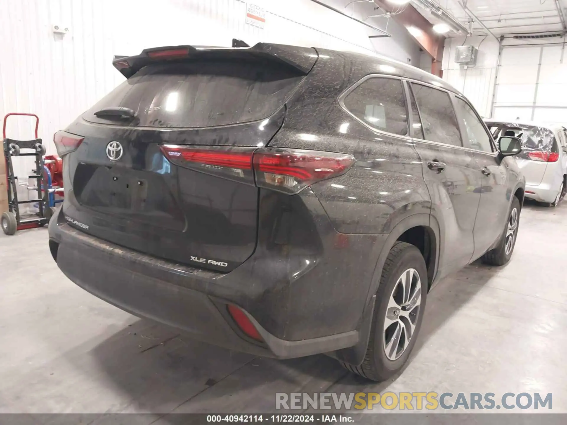 4 fotografías del automóvil dañado 5TDKDRBH3RS531837 TOYOTA HIGHLANDER 2024