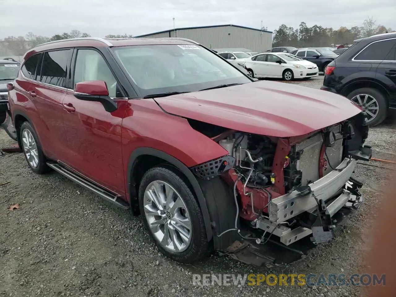 4 fotografías del automóvil dañado 5TDKDRBH3RS550288 TOYOTA HIGHLANDER 2024