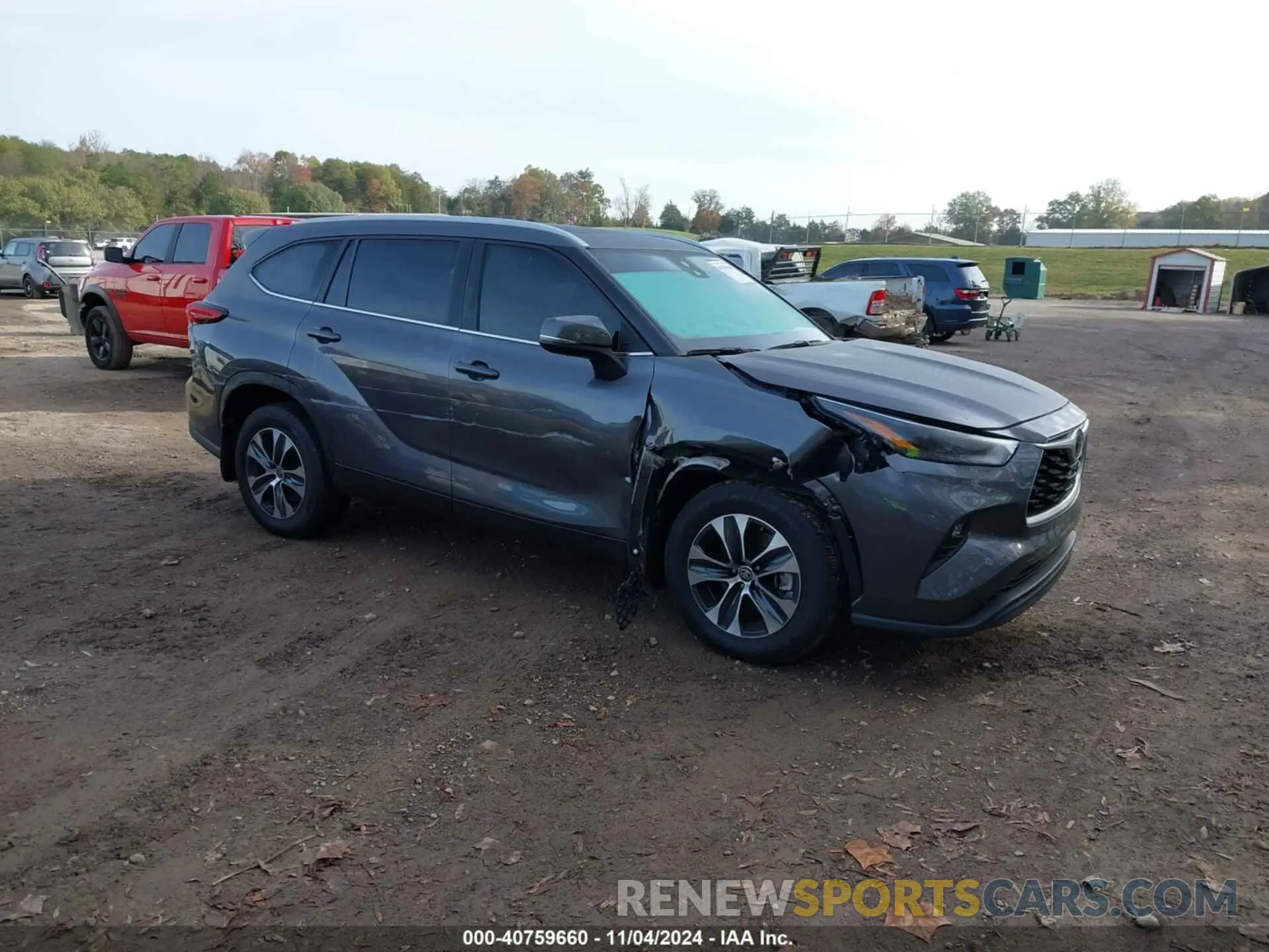 1 fotografías del automóvil dañado 5TDKDRBH5RS542967 TOYOTA HIGHLANDER 2024