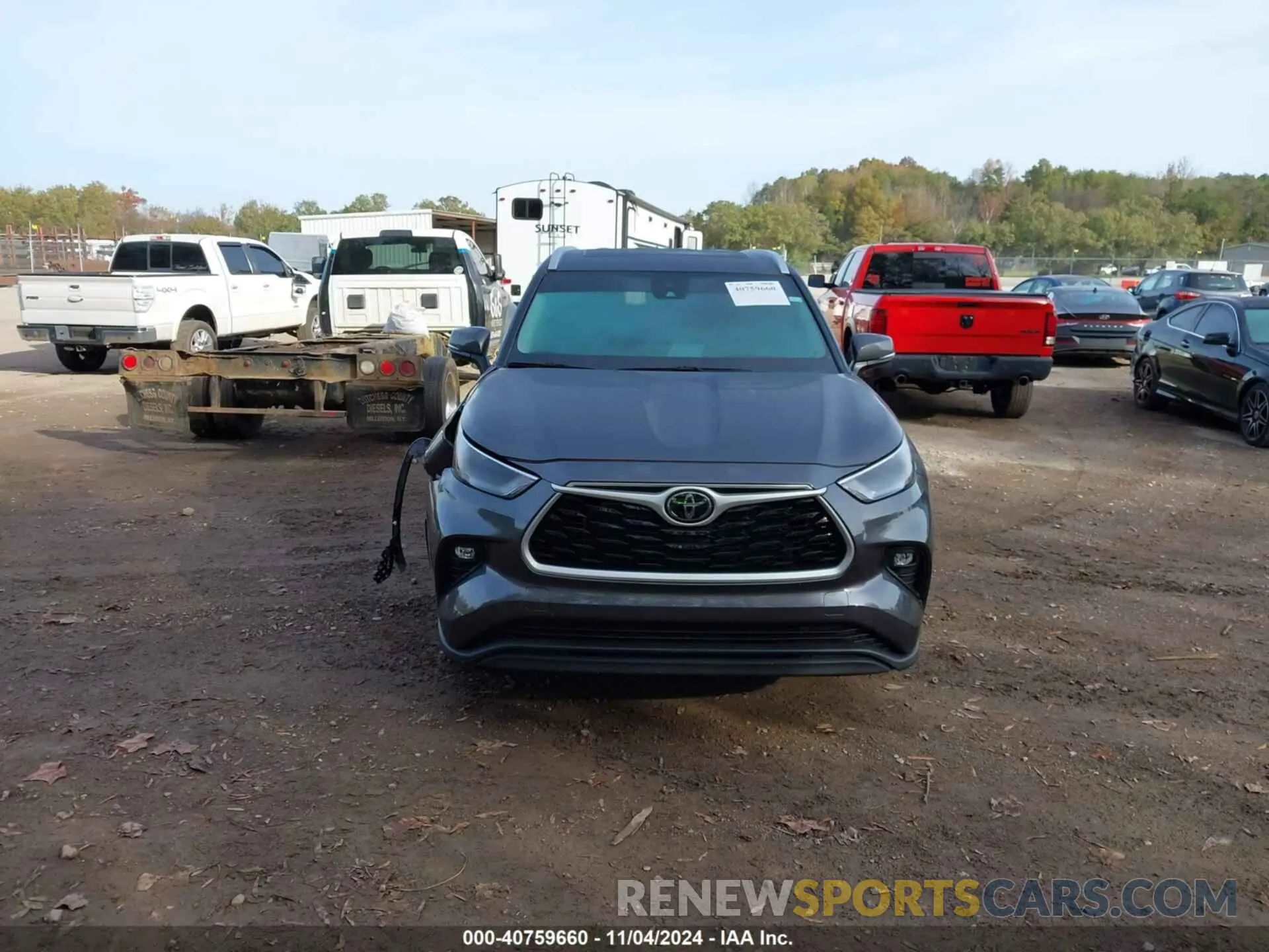 12 fotografías del automóvil dañado 5TDKDRBH5RS542967 TOYOTA HIGHLANDER 2024