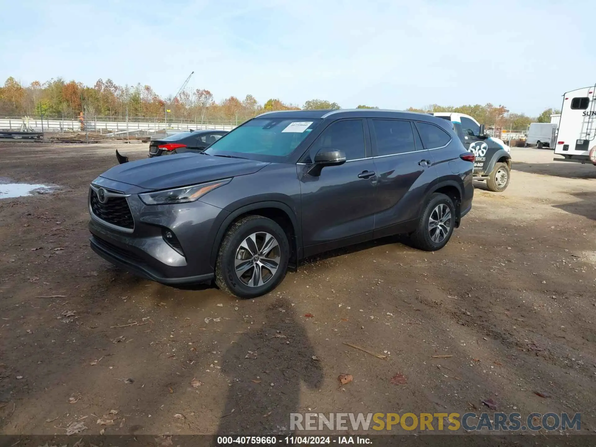 2 fotografías del automóvil dañado 5TDKDRBH5RS542967 TOYOTA HIGHLANDER 2024
