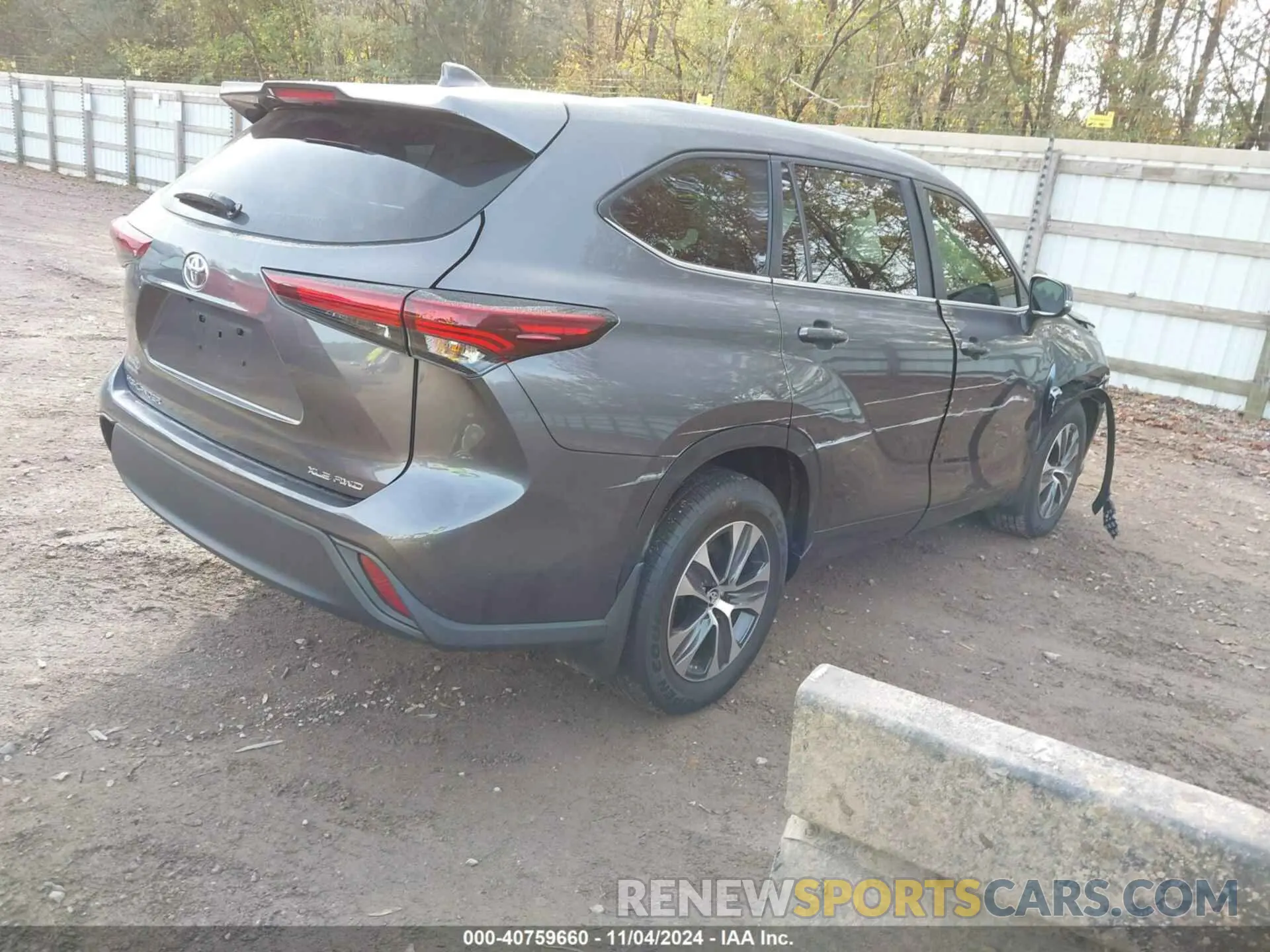 4 fotografías del automóvil dañado 5TDKDRBH5RS542967 TOYOTA HIGHLANDER 2024