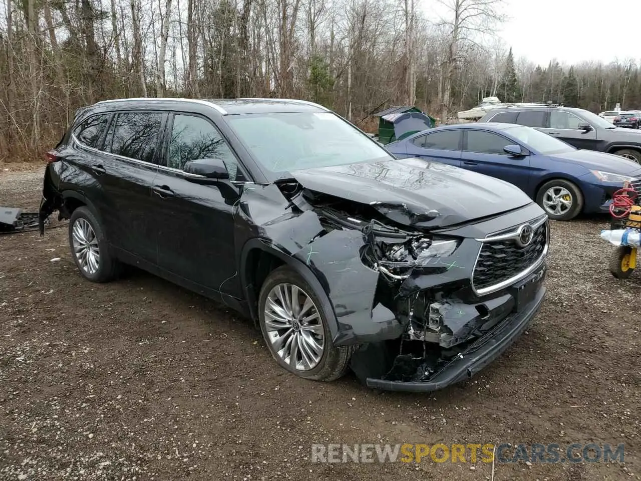 4 fotografías del automóvil dañado 5TDKDRBH5RS551667 TOYOTA HIGHLANDER 2024