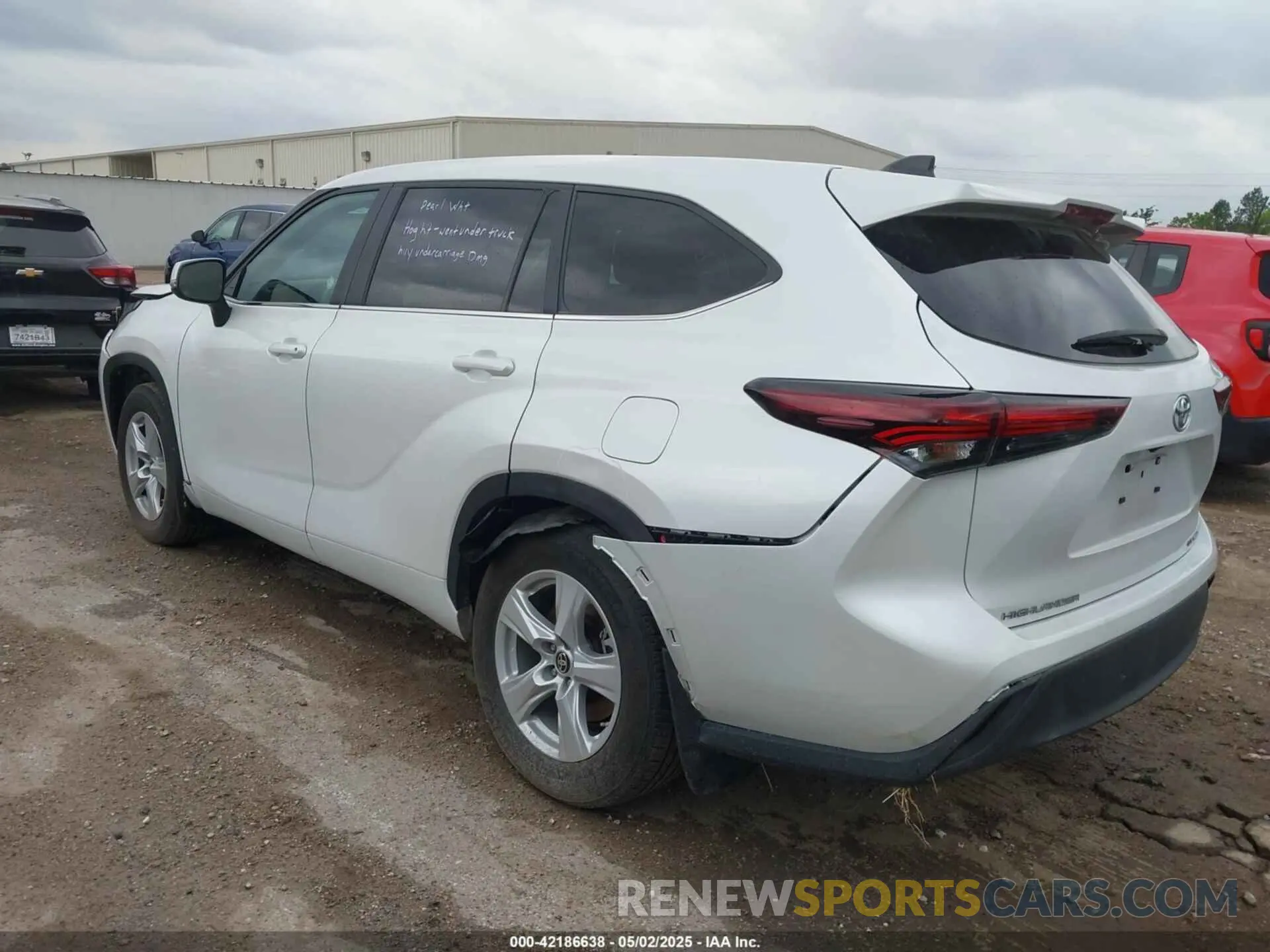 3 fotografías del automóvil dañado 5TDKDRBH6RS536028 TOYOTA HIGHLANDER 2024