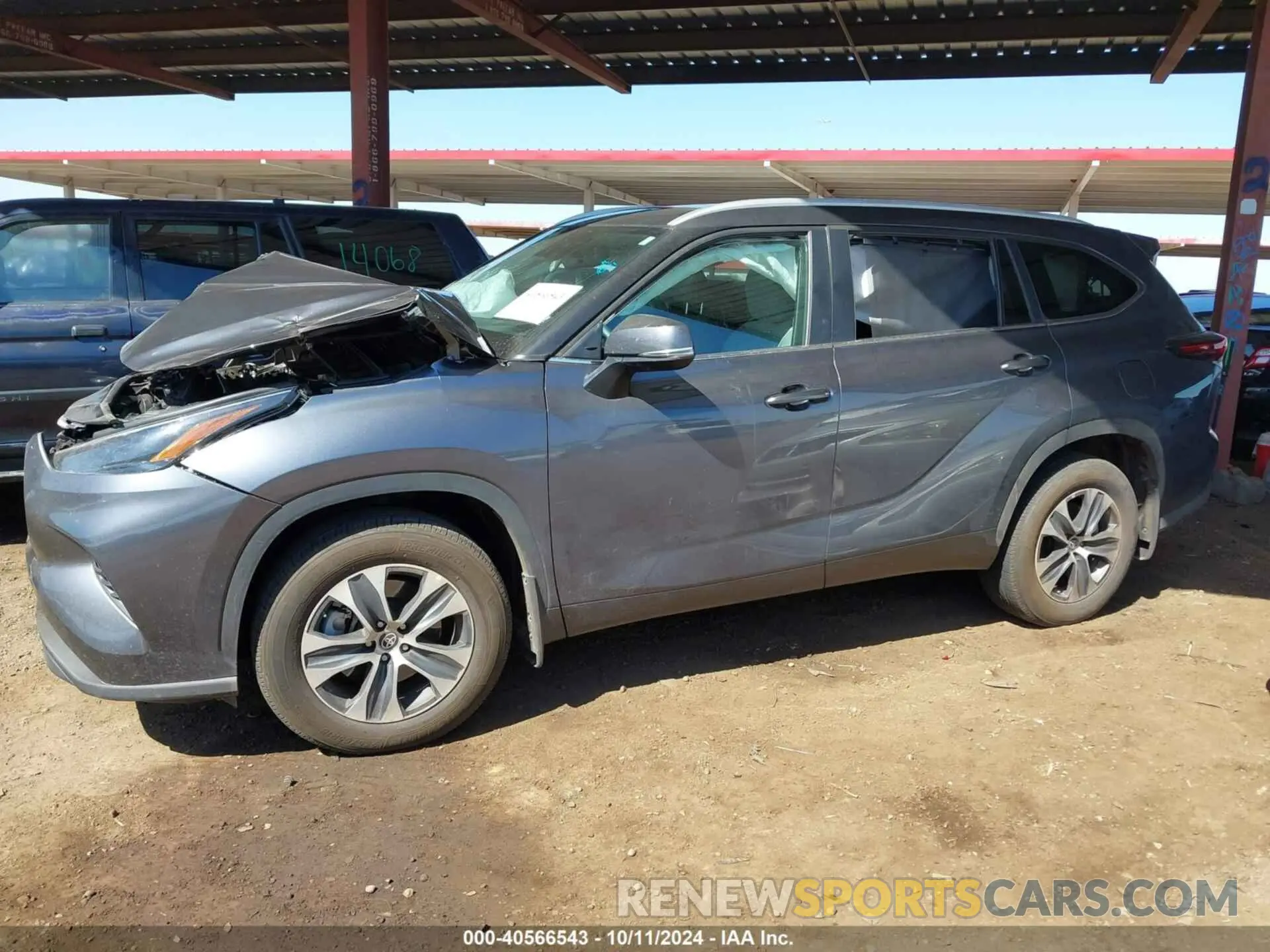 14 fotografías del automóvil dañado 5TDKDRBH6RS557428 TOYOTA HIGHLANDER 2024