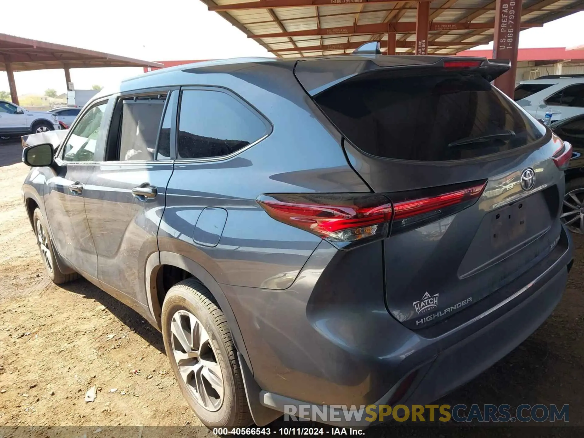 3 fotografías del automóvil dañado 5TDKDRBH6RS557428 TOYOTA HIGHLANDER 2024