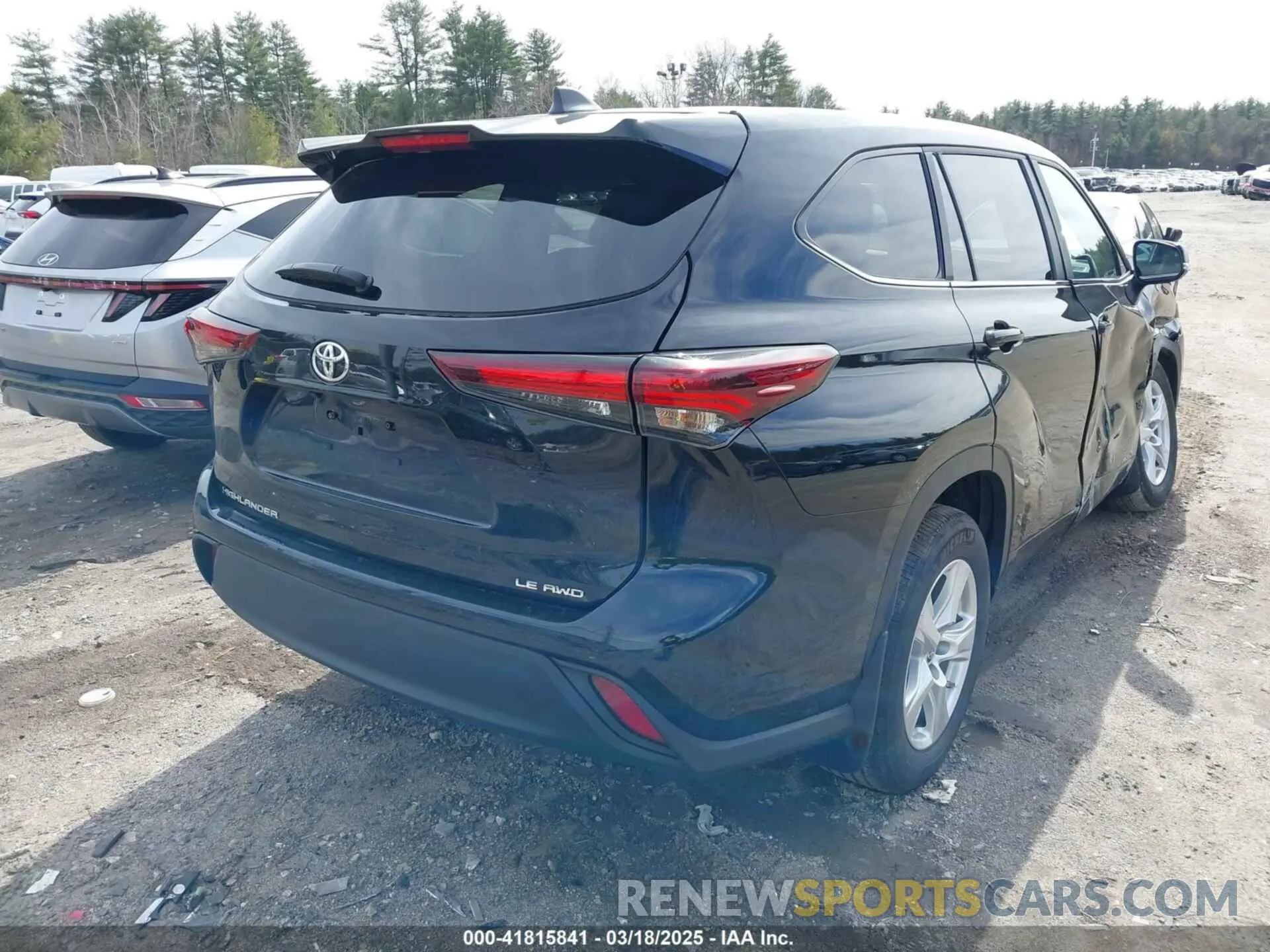 4 fotografías del automóvil dañado 5TDKDRBH7RS536376 TOYOTA HIGHLANDER 2024