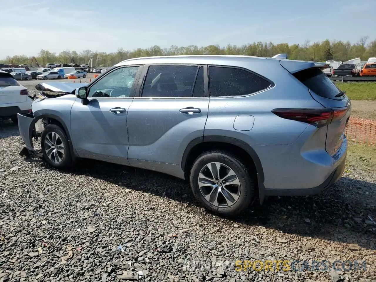2 fotografías del automóvil dañado 5TDKDRBH7RS539875 TOYOTA HIGHLANDER 2024