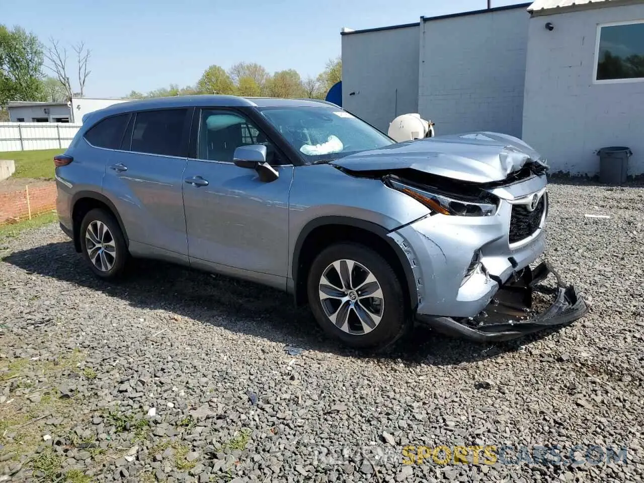 4 fotografías del automóvil dañado 5TDKDRBH7RS539875 TOYOTA HIGHLANDER 2024