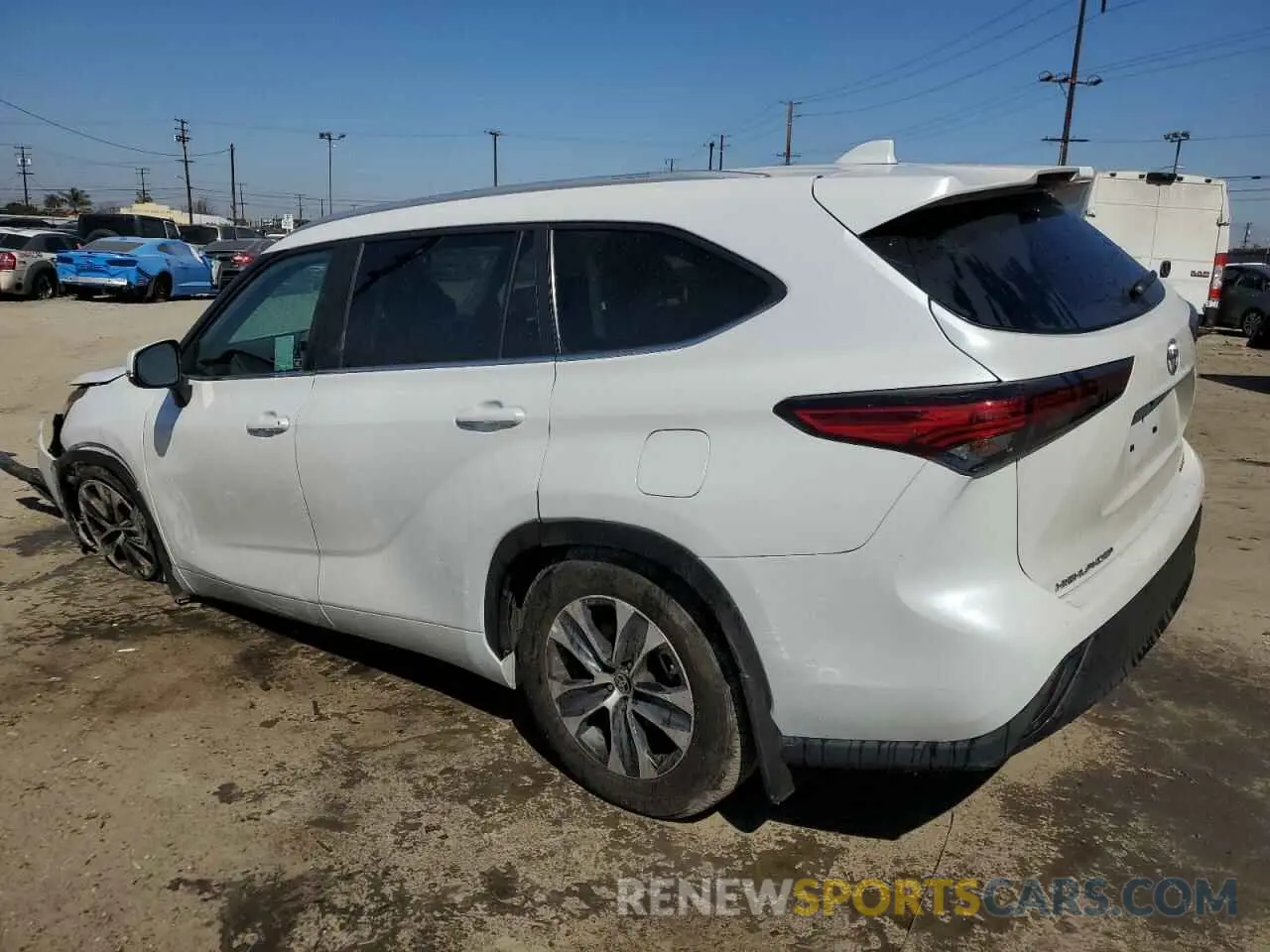 2 fotografías del automóvil dañado 5TDKDRBH7RS541125 TOYOTA HIGHLANDER 2024