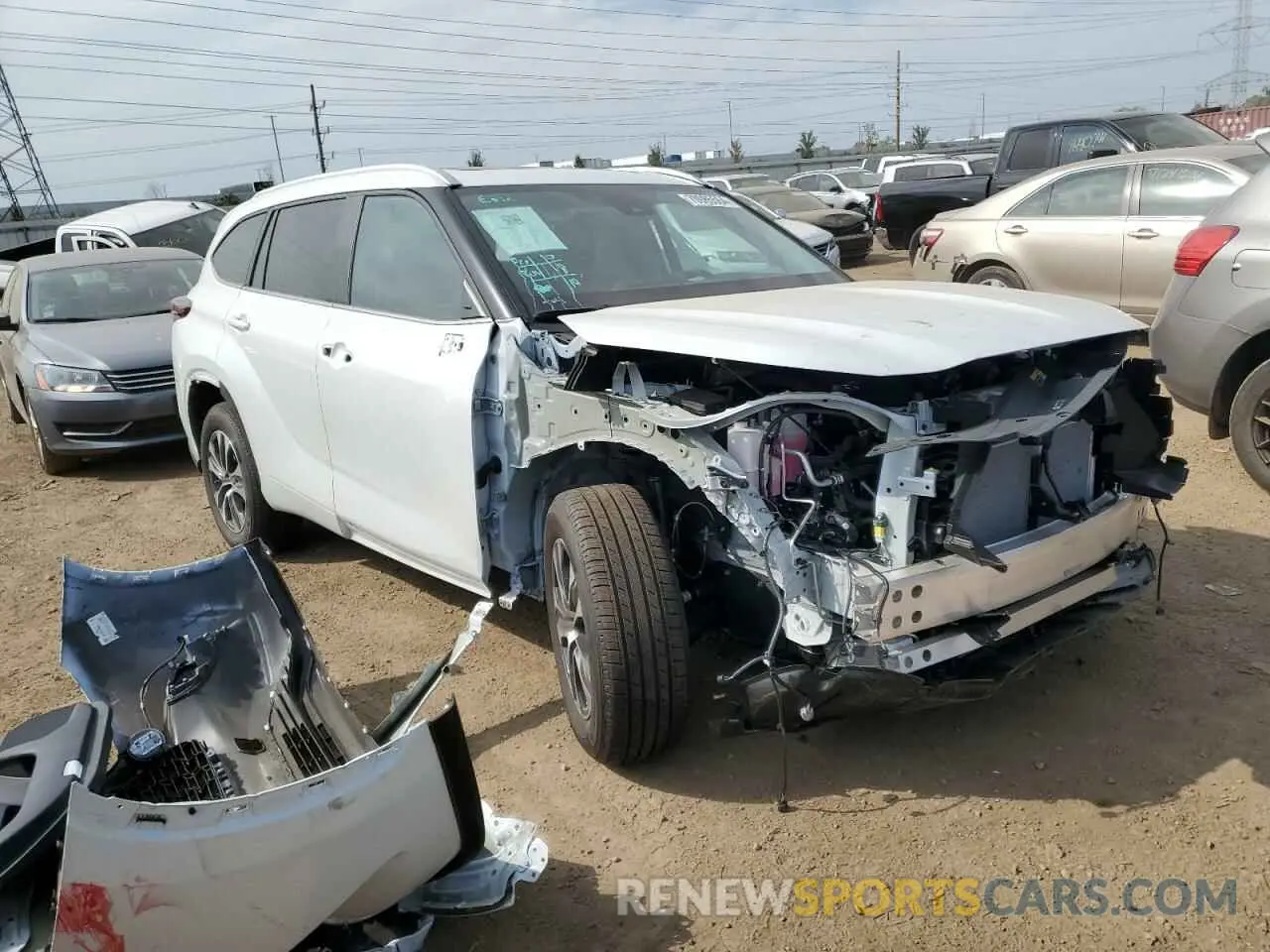 4 fotografías del automóvil dañado 5TDKDRBH7RS565926 TOYOTA HIGHLANDER 2024