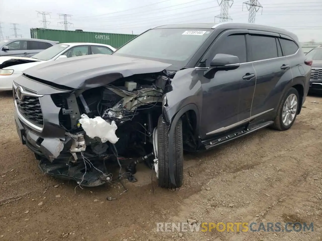 1 fotografías del automóvil dañado 5TDKDRBH8RS545166 TOYOTA HIGHLANDER 2024