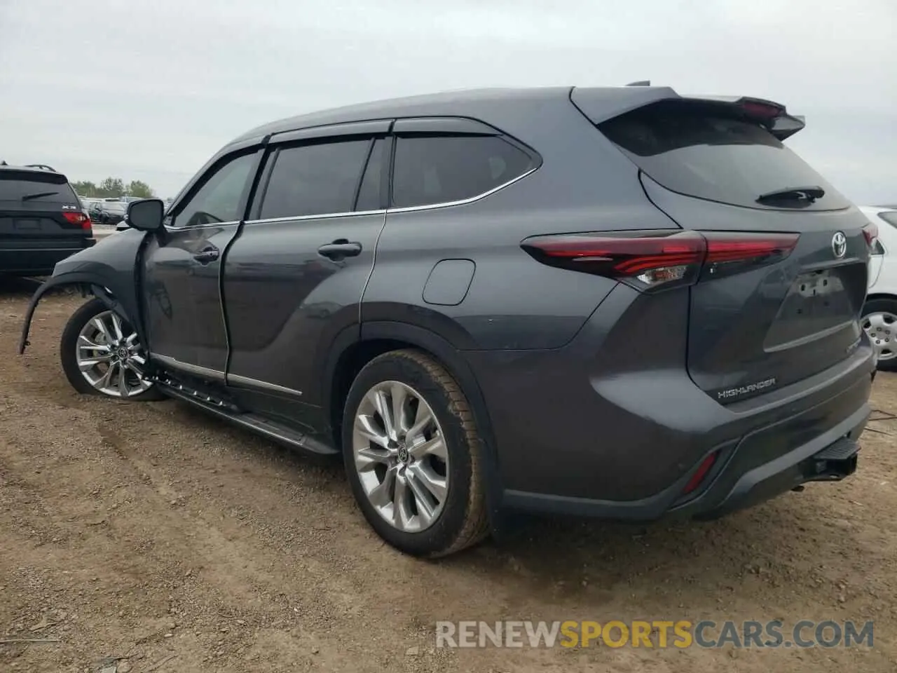 2 fotografías del automóvil dañado 5TDKDRBH8RS545166 TOYOTA HIGHLANDER 2024