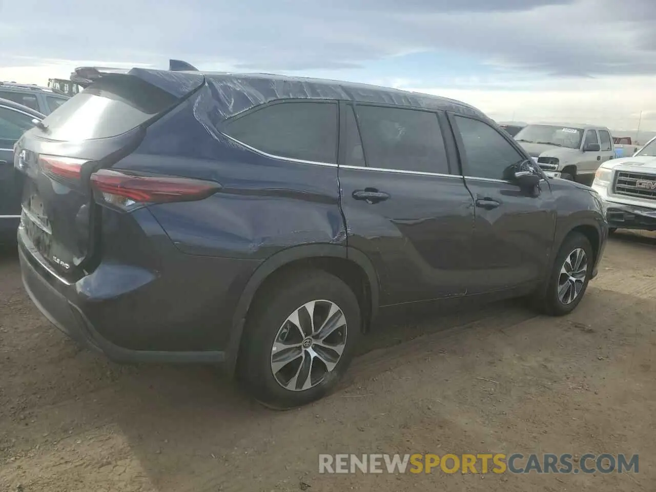 3 fotografías del automóvil dañado 5TDKDRBH9RS558959 TOYOTA HIGHLANDER 2024