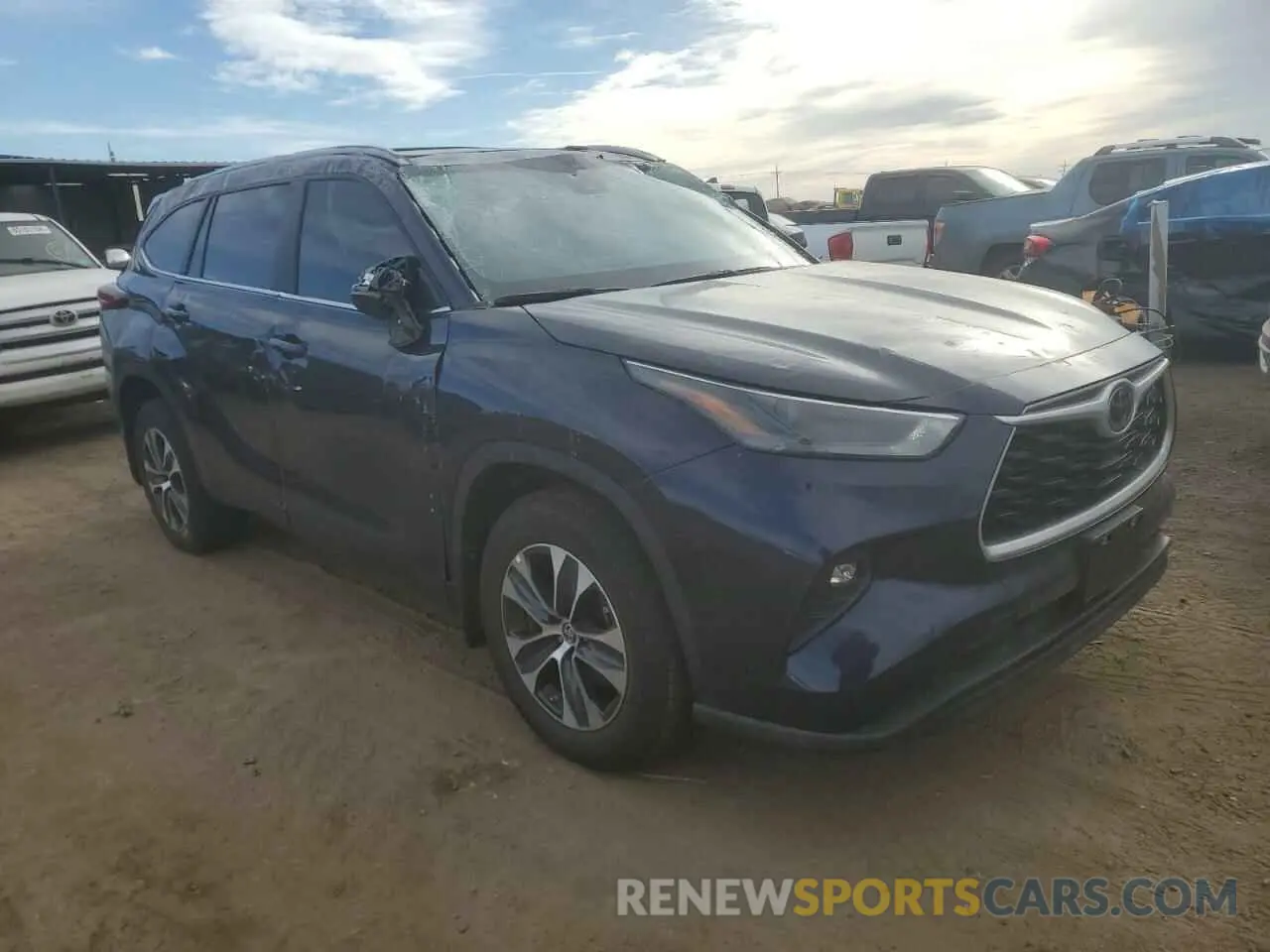 4 fotografías del automóvil dañado 5TDKDRBH9RS558959 TOYOTA HIGHLANDER 2024