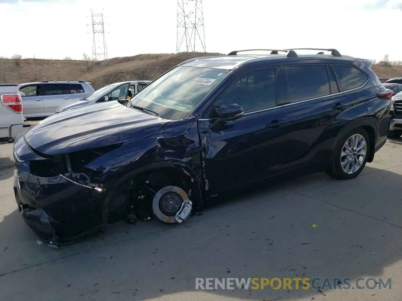 1 fotografías del automóvil dañado 5TDXBRCH2RS604402 TOYOTA HIGHLANDER 2024