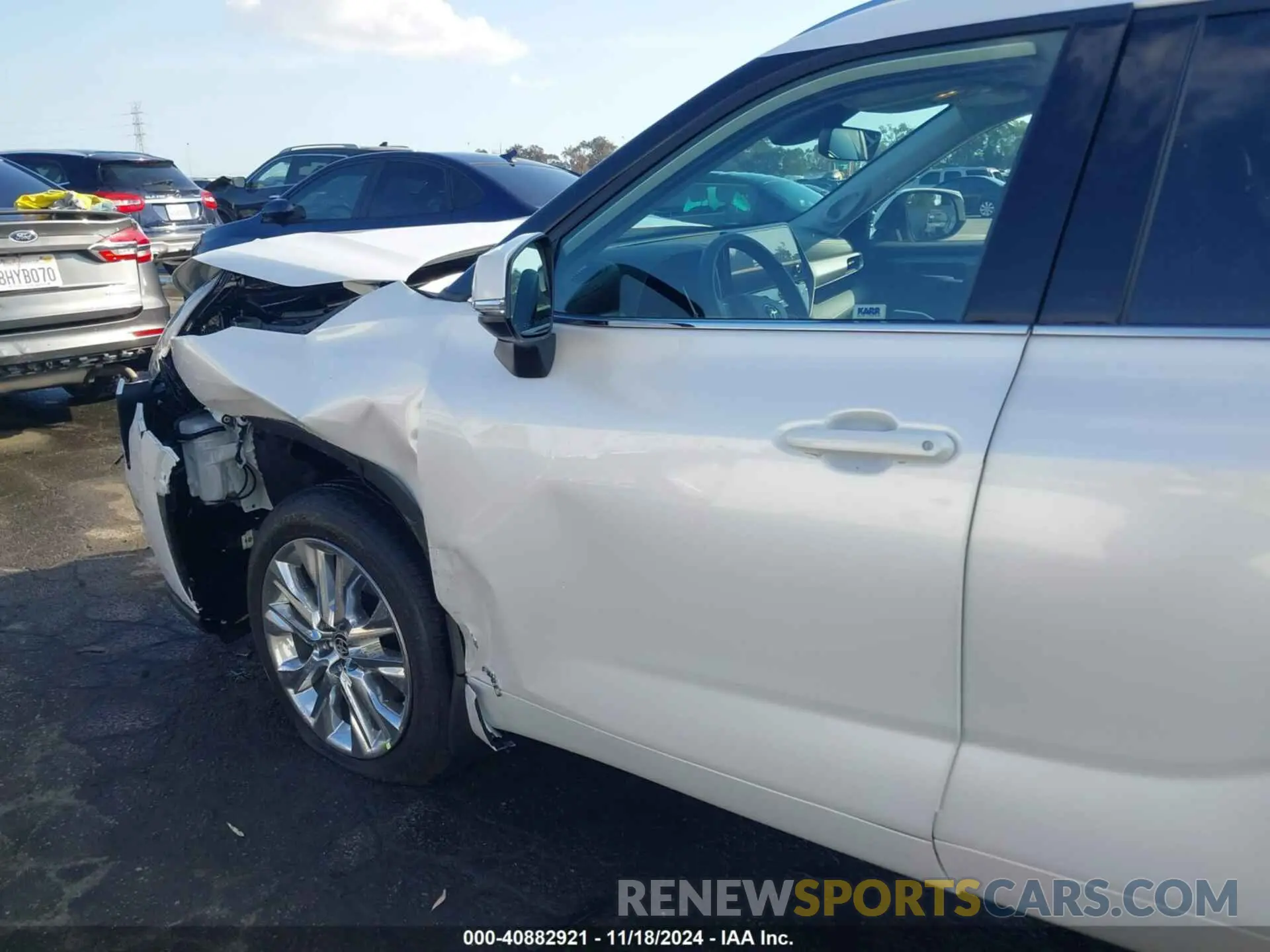 6 fotografías del automóvil dañado 5TDXBRCH5RS640360 TOYOTA HIGHLANDER 2024