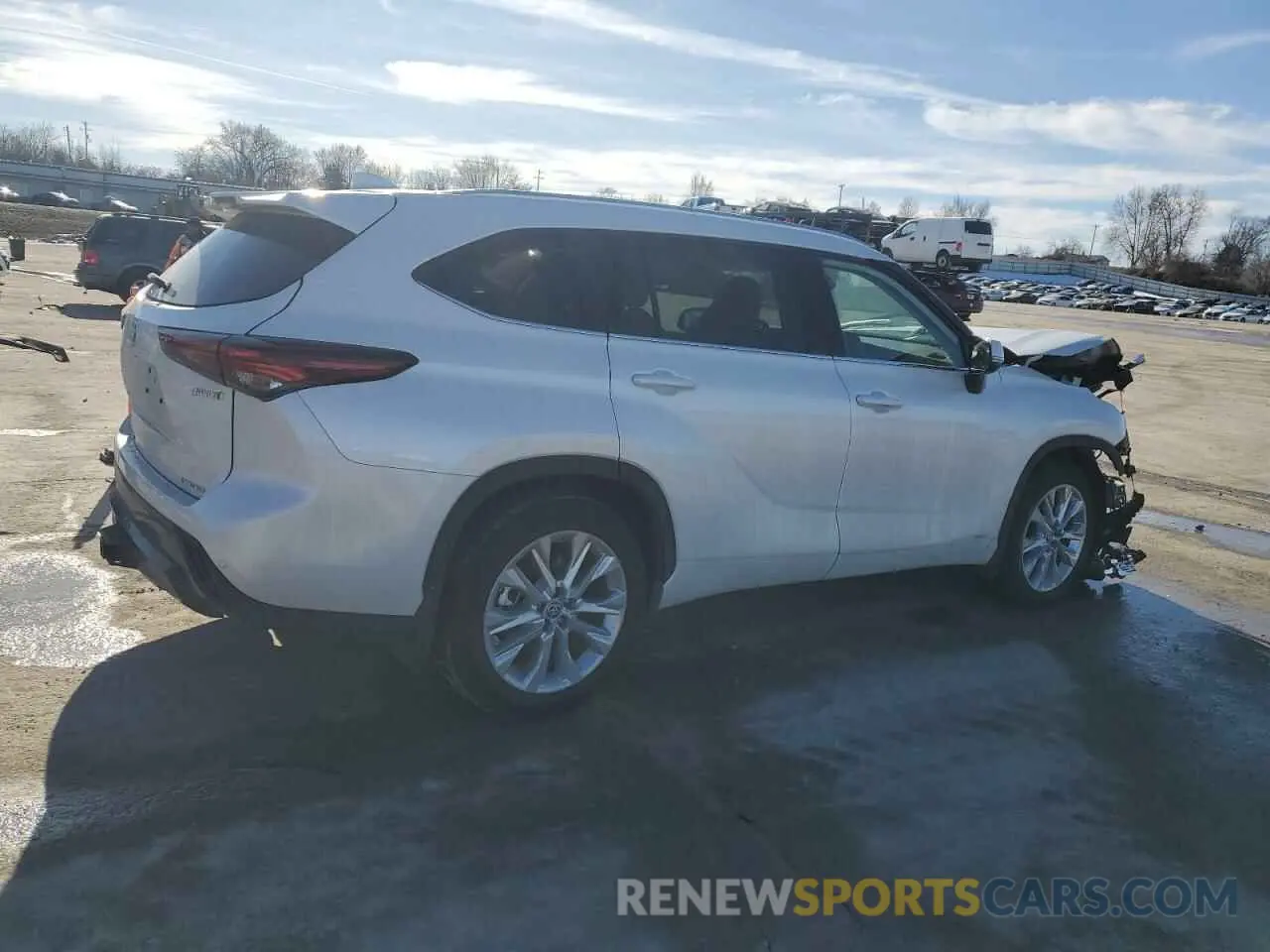 3 fotografías del automóvil dañado 5TDXBRCH6RS613894 TOYOTA HIGHLANDER 2024