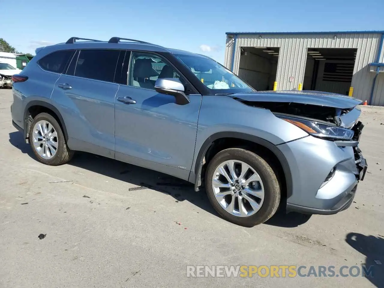 4 fotografías del automóvil dañado 5TDXBRCHXRS616734 TOYOTA HIGHLANDER 2024