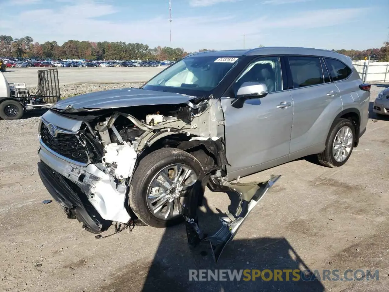 1 fotografías del automóvil dañado 5TDYARAHXRS535730 TOYOTA HIGHLANDER 2024