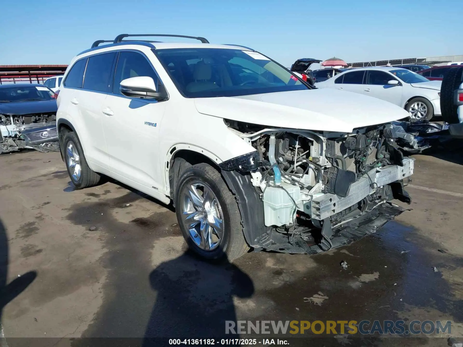 1 fotografías del automóvil dañado 5TDDGRFH4KS053718 TOYOTA HIGHLANDER HYBRID 2019