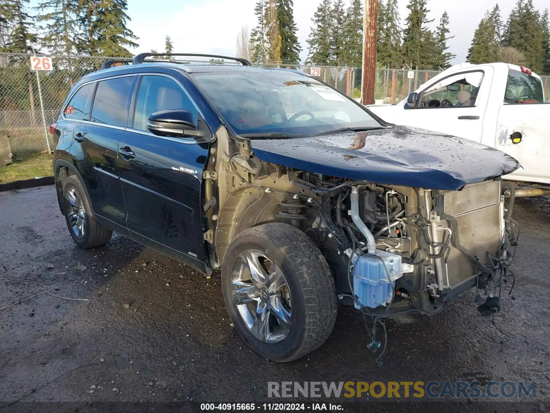 1 fotografías del automóvil dañado 5TDDGRFH4KS058806 TOYOTA HIGHLANDER HYBRID 2019