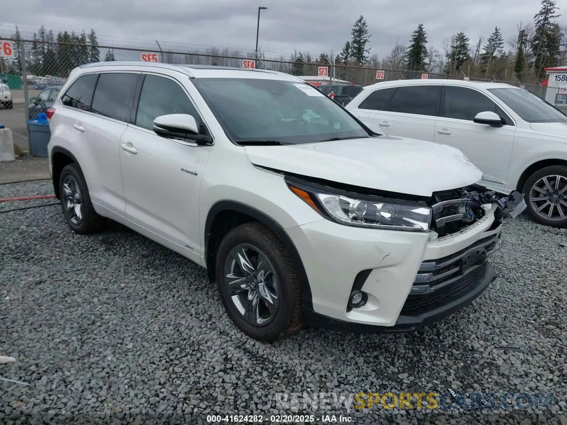 1 fotografías del automóvil dañado 5TDDGRFH6KS075526 TOYOTA HIGHLANDER HYBRID 2019