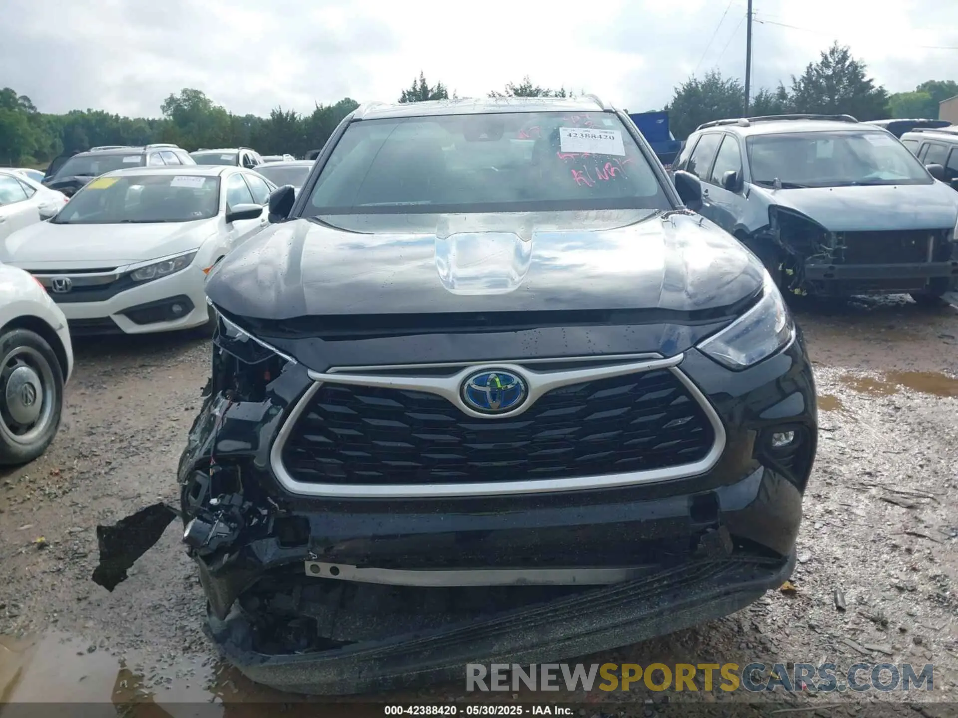 12 fotografías del automóvil dañado 5TDKARAH0RS529652 TOYOTA HIGHLANDER HYBRID 2024