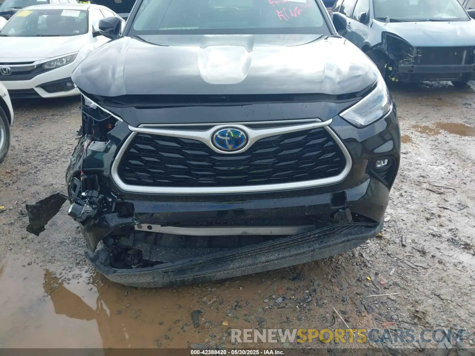 6 fotografías del automóvil dañado 5TDKARAH0RS529652 TOYOTA HIGHLANDER HYBRID 2024