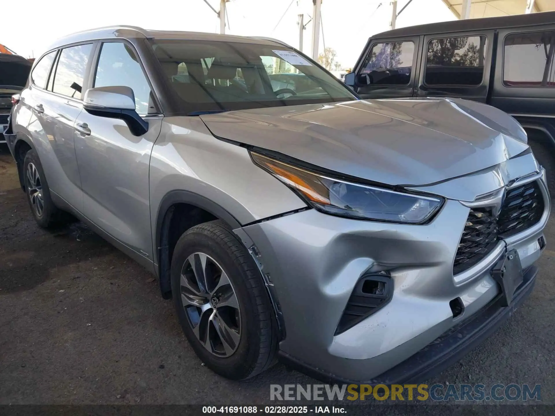 1 fotografías del automóvil dañado 5TDKBRCH3RS143382 TOYOTA HIGHLANDER HYBRID 2024
