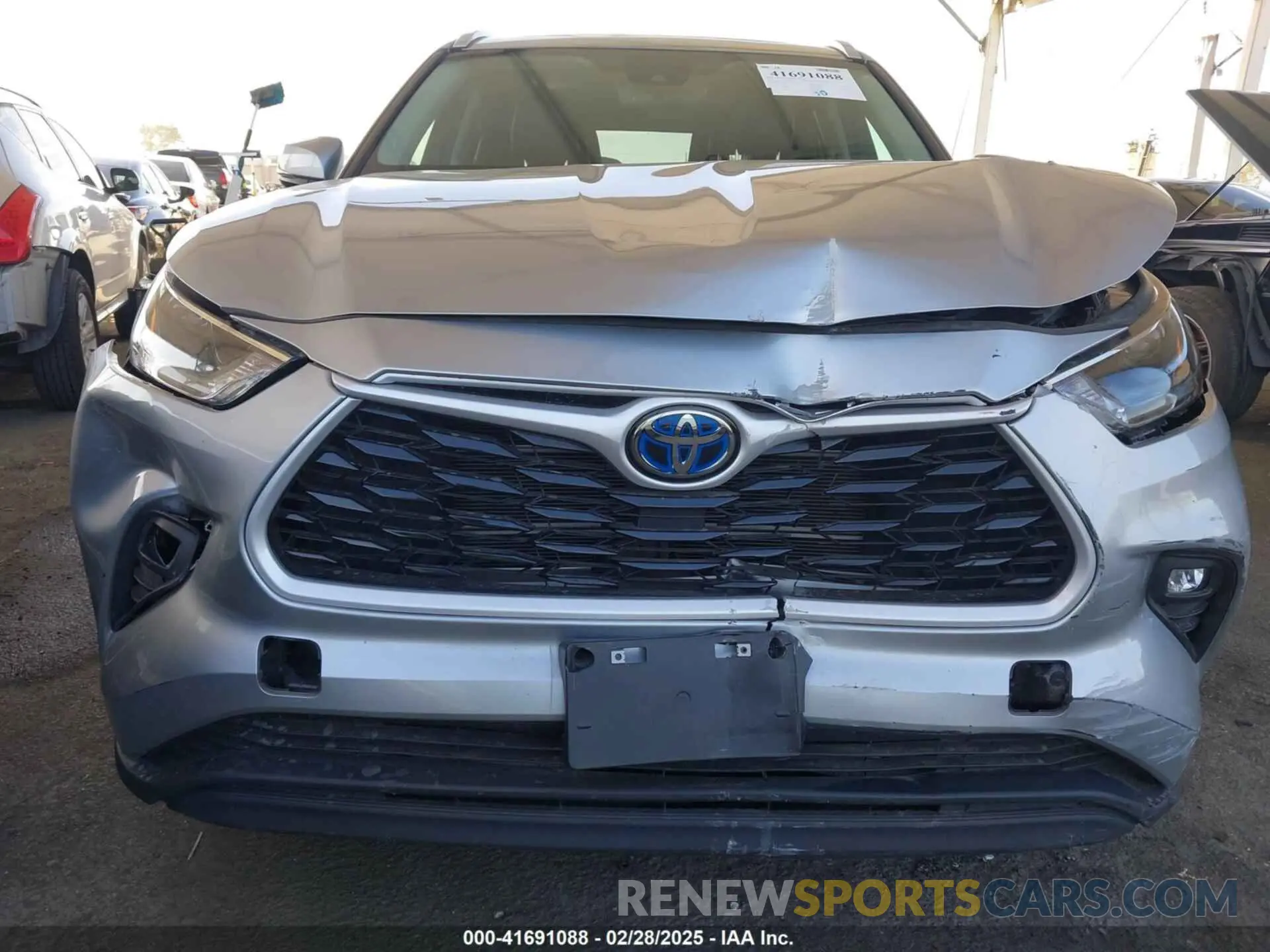 6 fotografías del automóvil dañado 5TDKBRCH3RS143382 TOYOTA HIGHLANDER HYBRID 2024