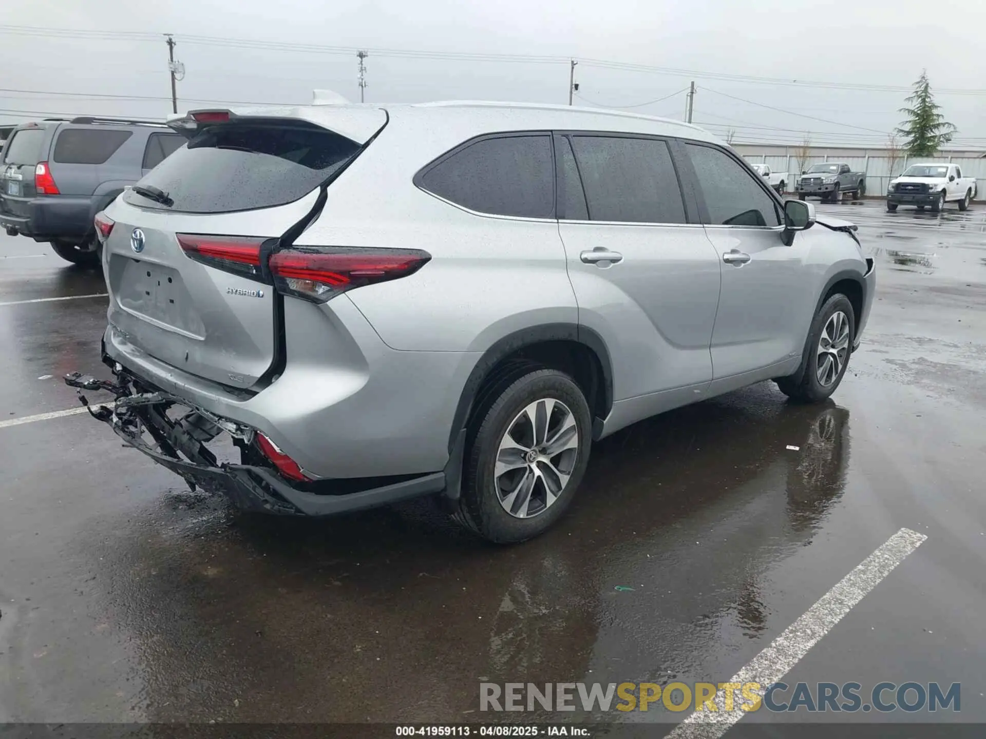 4 fotografías del automóvil dañado 5TDKBRCH6RS604722 TOYOTA HIGHLANDER HYBRID 2024