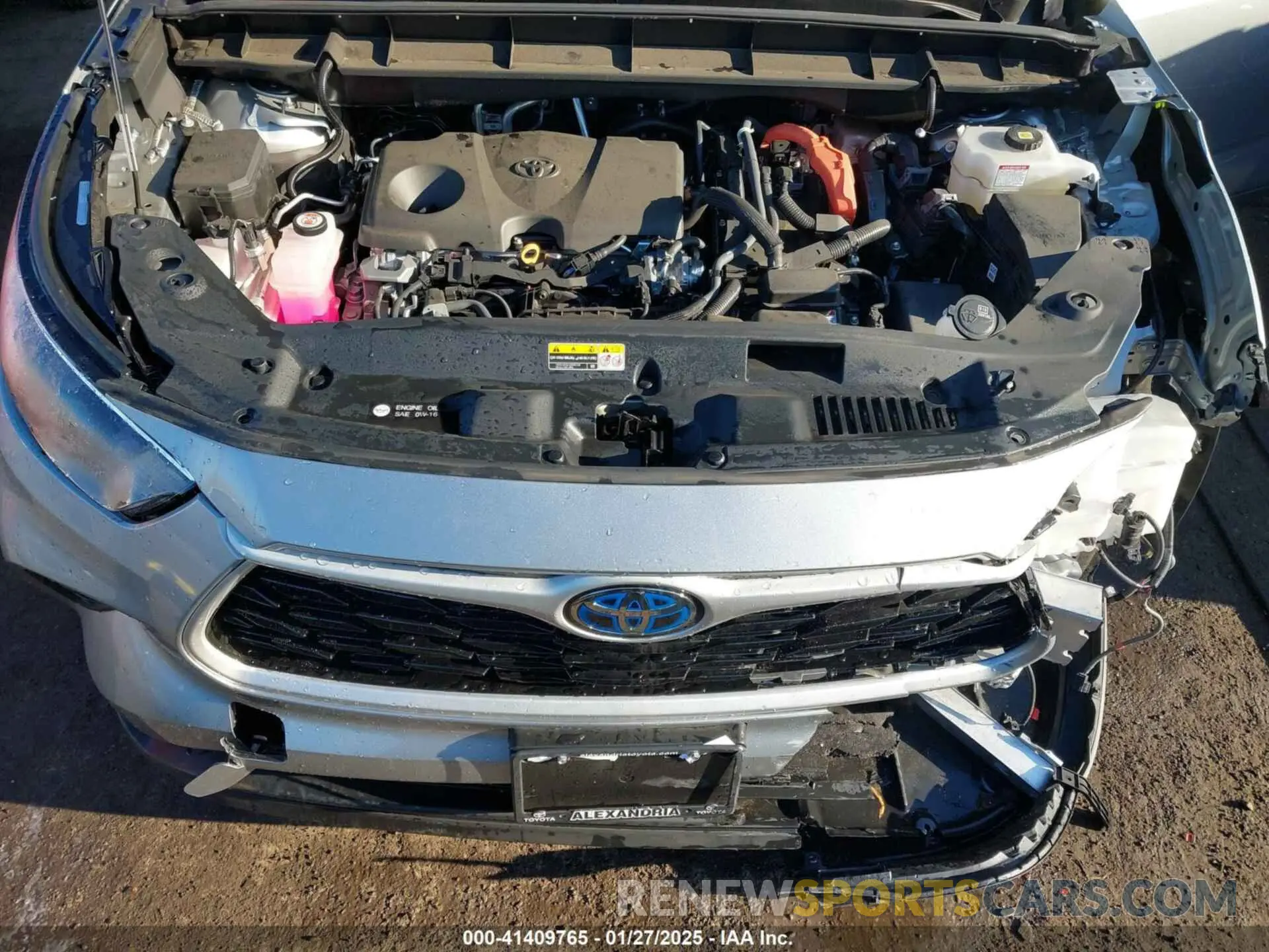 10 fotografías del automóvil dañado 5TDKBRCH6RS612934 TOYOTA HIGHLANDER HYBRID 2024