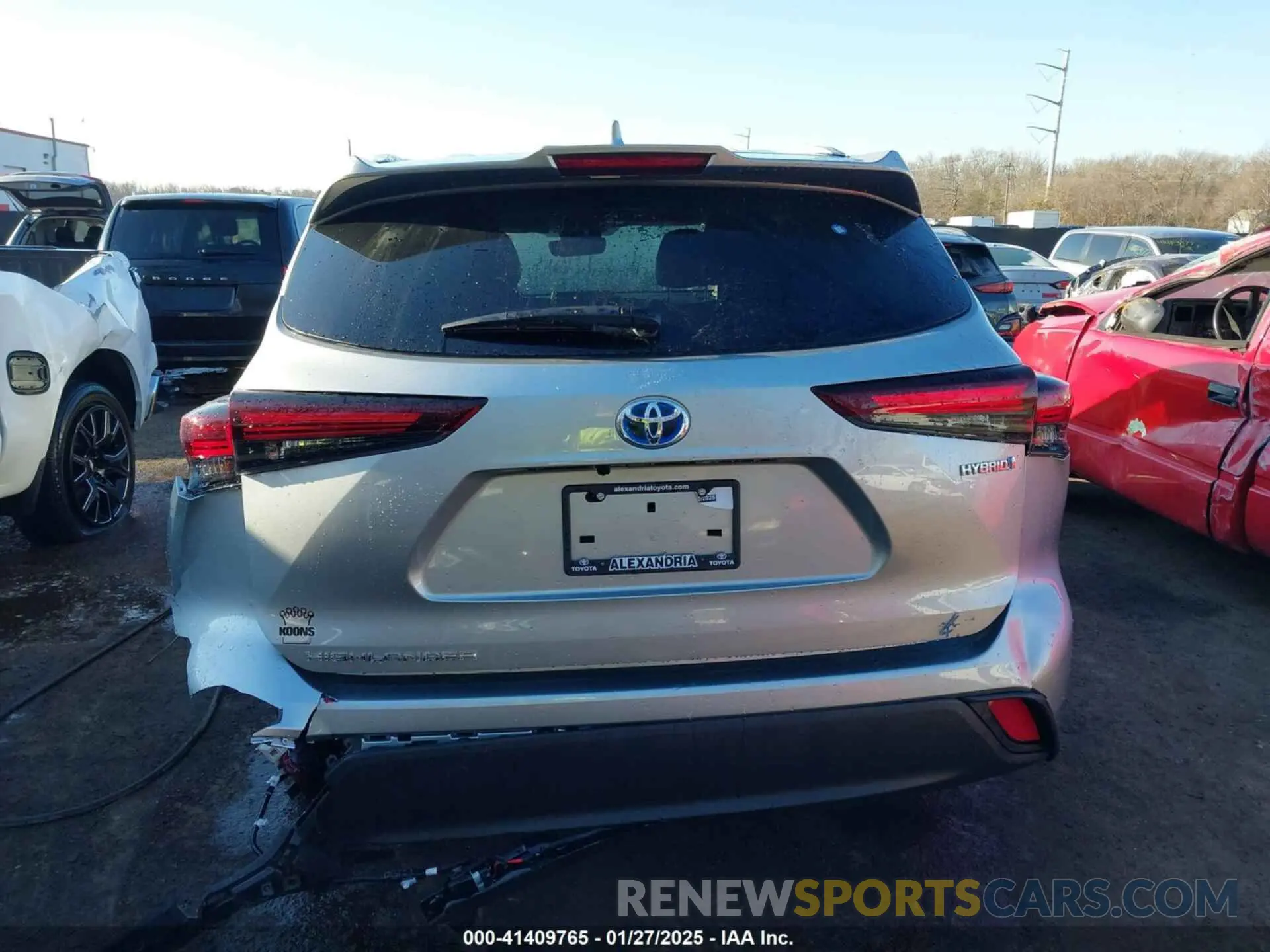 16 fotografías del automóvil dañado 5TDKBRCH6RS612934 TOYOTA HIGHLANDER HYBRID 2024