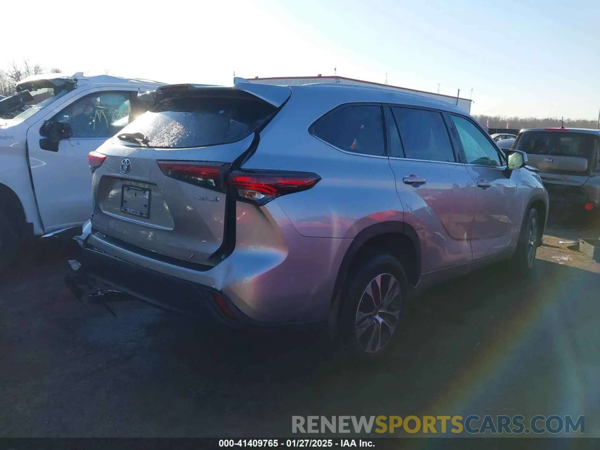 4 fotografías del automóvil dañado 5TDKBRCH6RS612934 TOYOTA HIGHLANDER HYBRID 2024