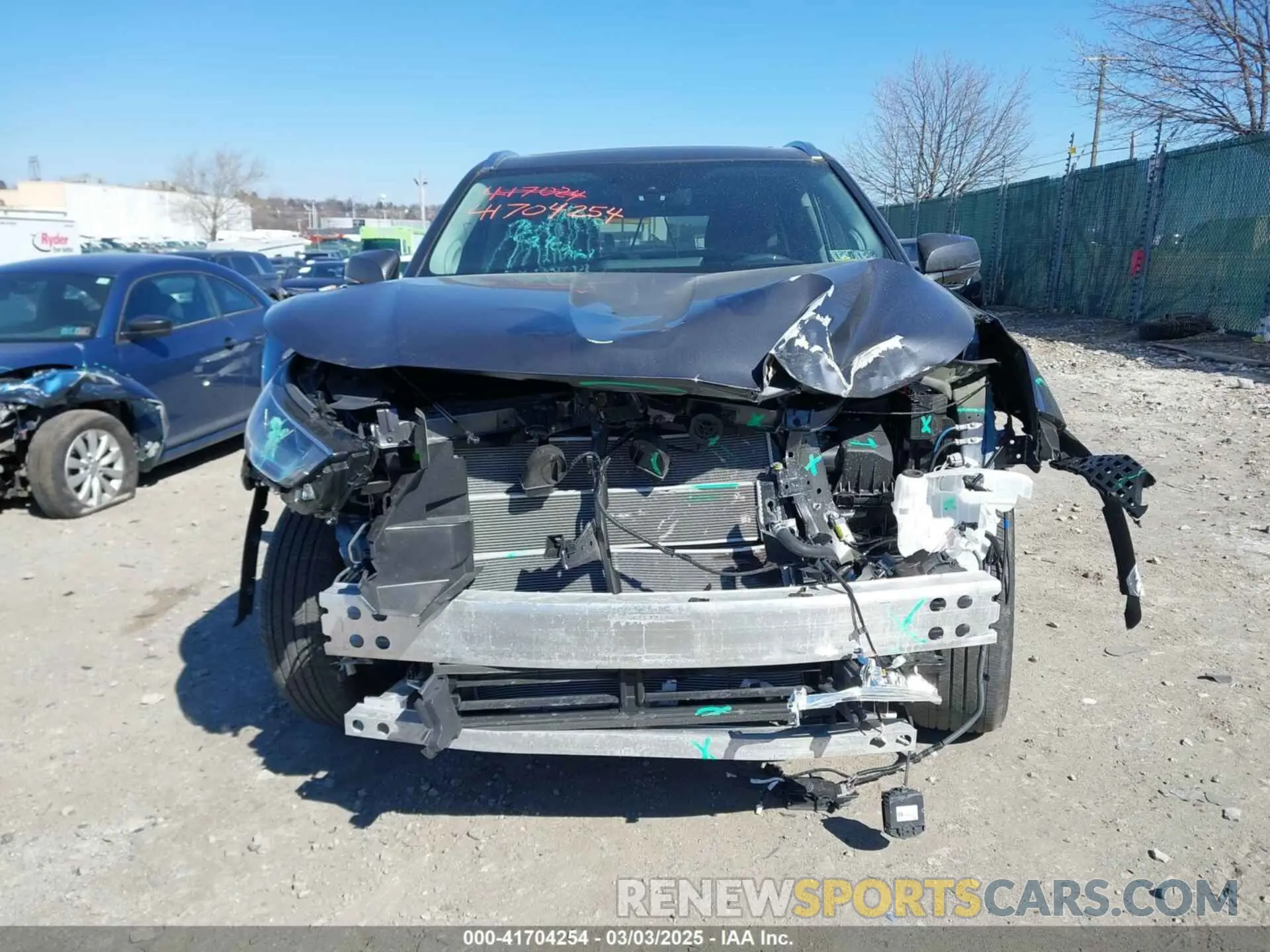 11 fotografías del automóvil dañado 5TDEBRCH2SS651751 TOYOTA HIGHLANDER HYBRID 2025