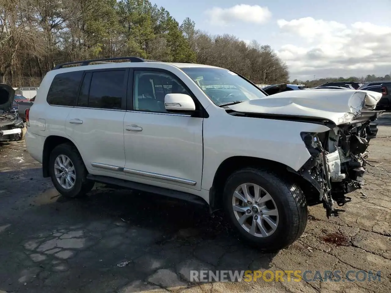 4 fotografías del automóvil dañado JTMCY7AJ8M4103848 TOYOTA LAND CRUIS 2021