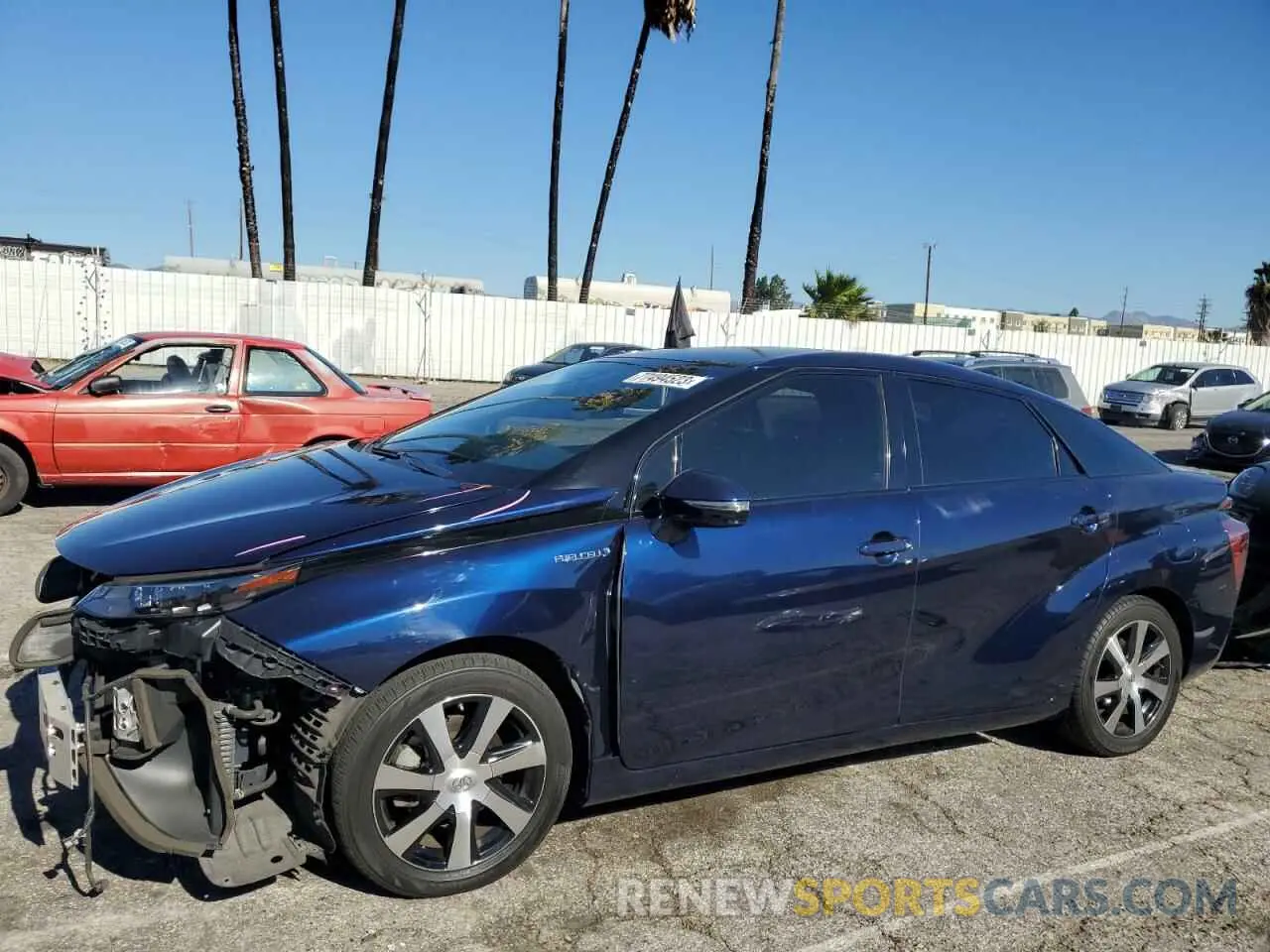 1 fotografías del automóvil dañado JTDBVRBD0KA005842 TOYOTA MIRAI 2019