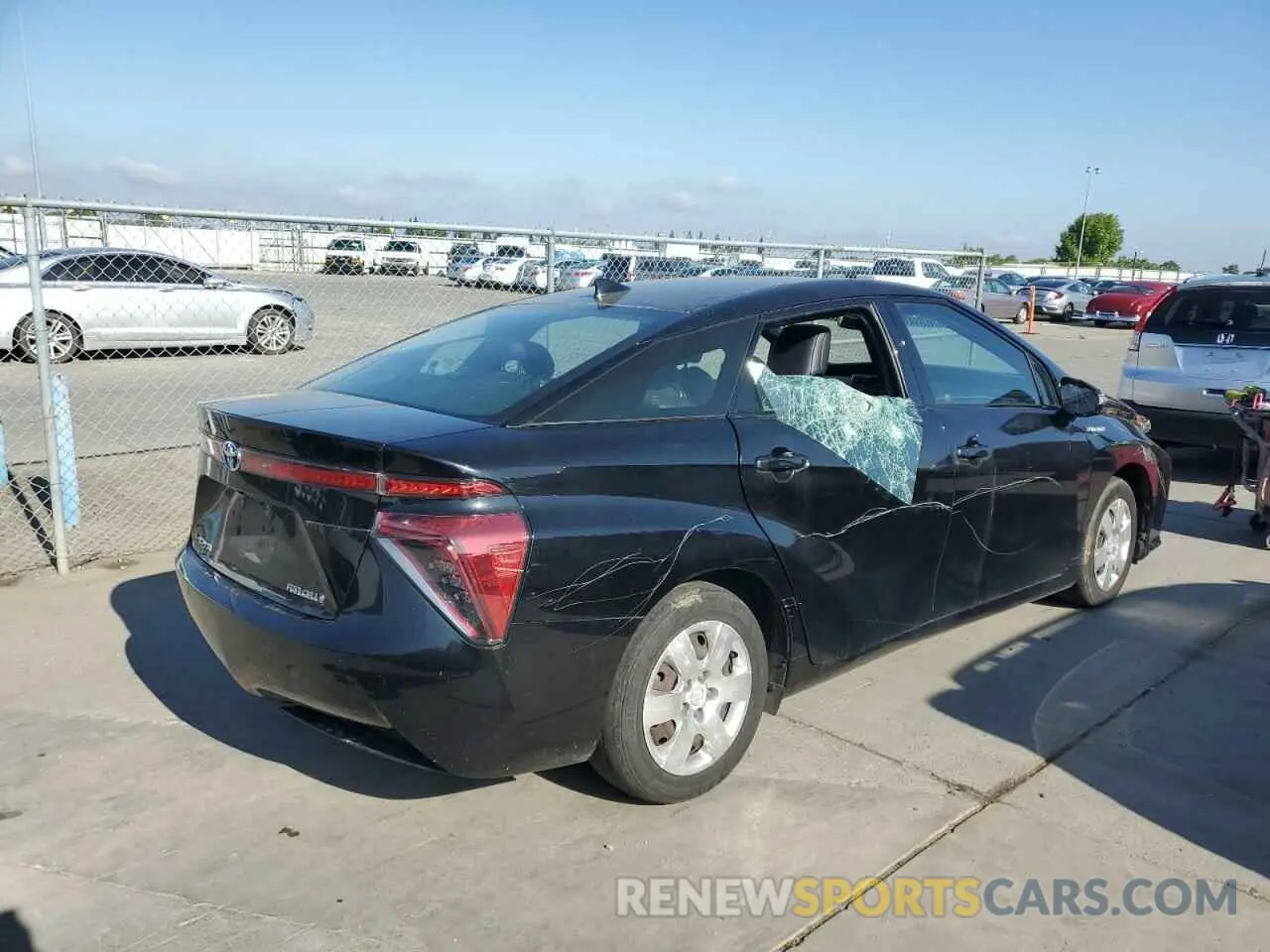 3 fotografías del automóvil dañado JTDBVRBD0KA006439 TOYOTA MIRAI 2019