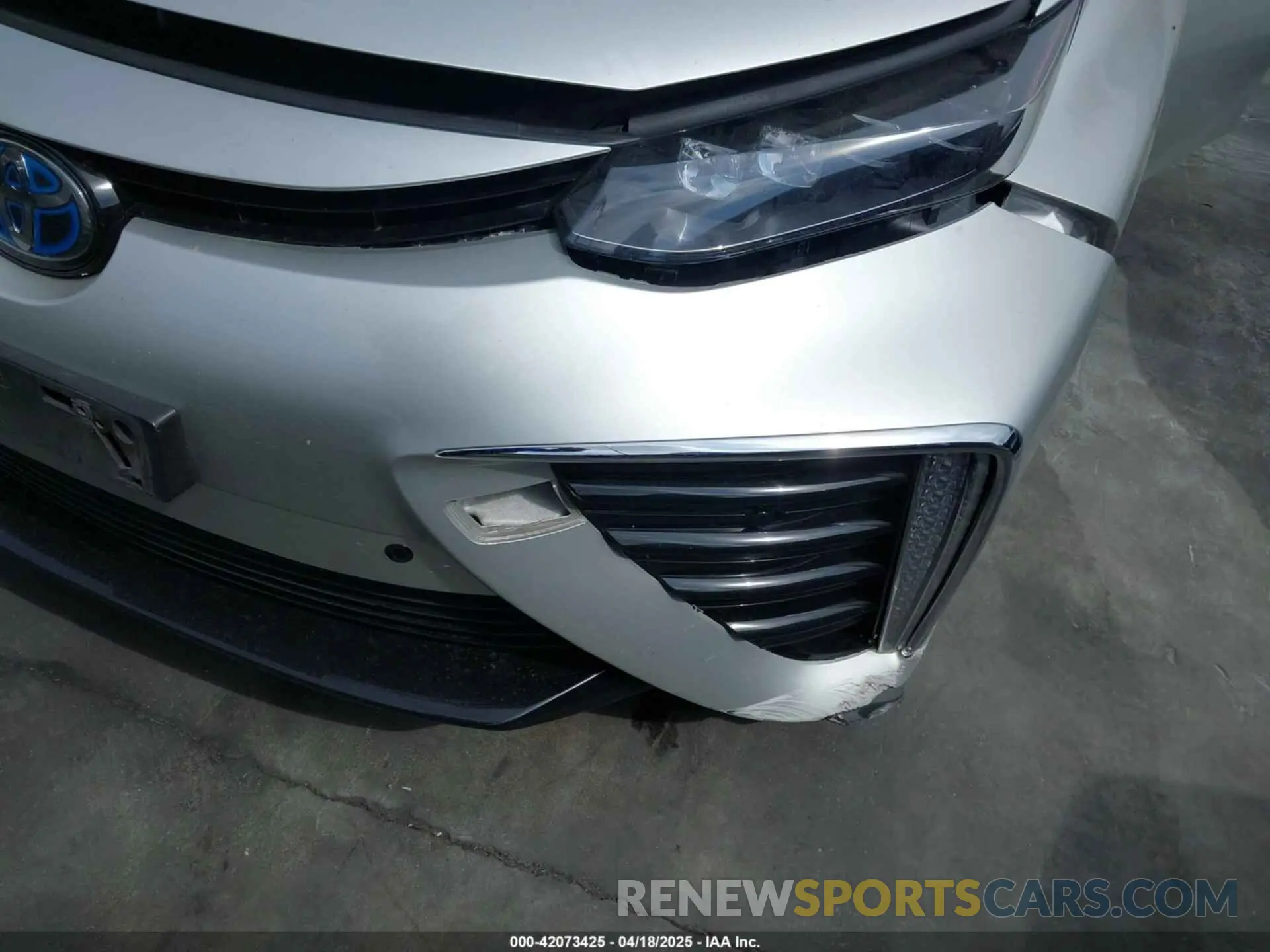 17 fotografías del automóvil dañado JTDBVRBD2KA006751 TOYOTA MIRAI 2019