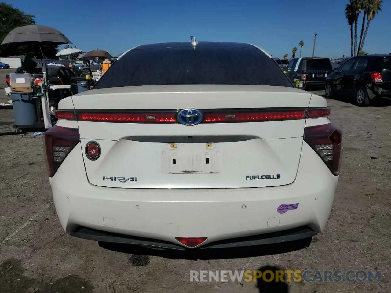 6 fotografías del automóvil dañado JTDBVRBD5KA005562 TOYOTA MIRAI 2019