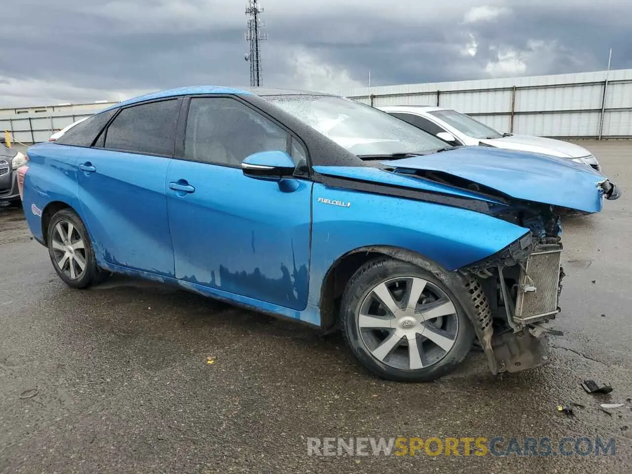 4 fotografías del automóvil dañado JTDBVRBD5KA005982 TOYOTA MIRAI 2019