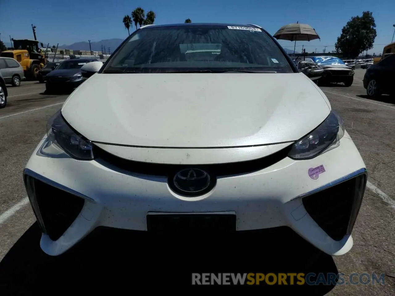 5 fotografías del automóvil dañado JTDBVRBD6KA006364 TOYOTA MIRAI 2019
