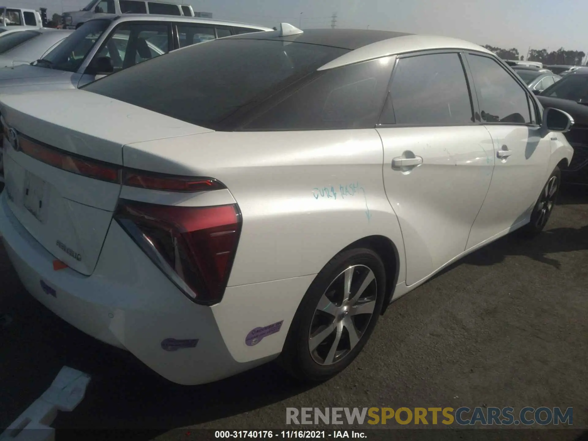 4 fotografías del automóvil dañado JTDBVRBD6KA006574 TOYOTA MIRAI 2019