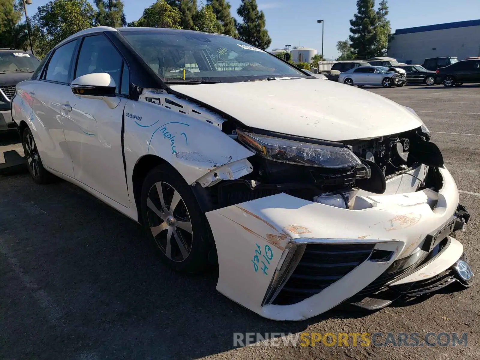 1 fotografías del automóvil dañado JTDBVRBD7KA006065 TOYOTA MIRAI 2019
