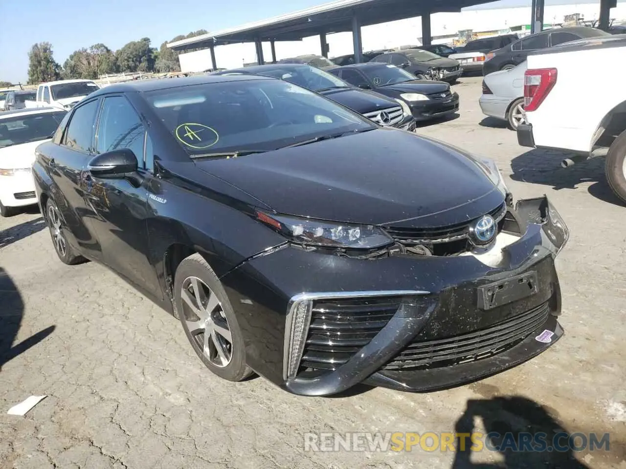 1 fotografías del automóvil dañado JTDBVRBD9KA005726 TOYOTA MIRAI 2019