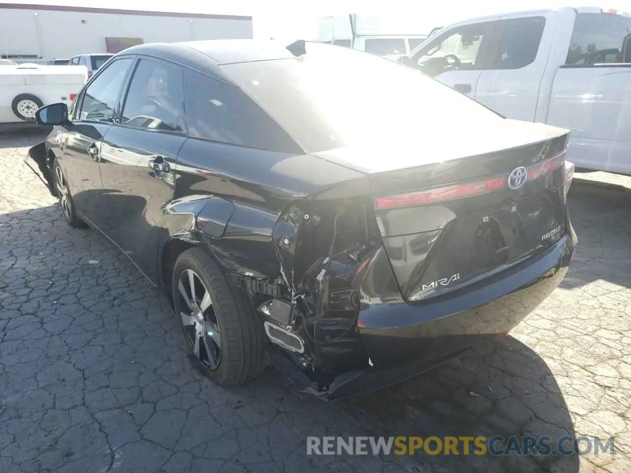 3 fotografías del automóvil dañado JTDBVRBD9KA005726 TOYOTA MIRAI 2019