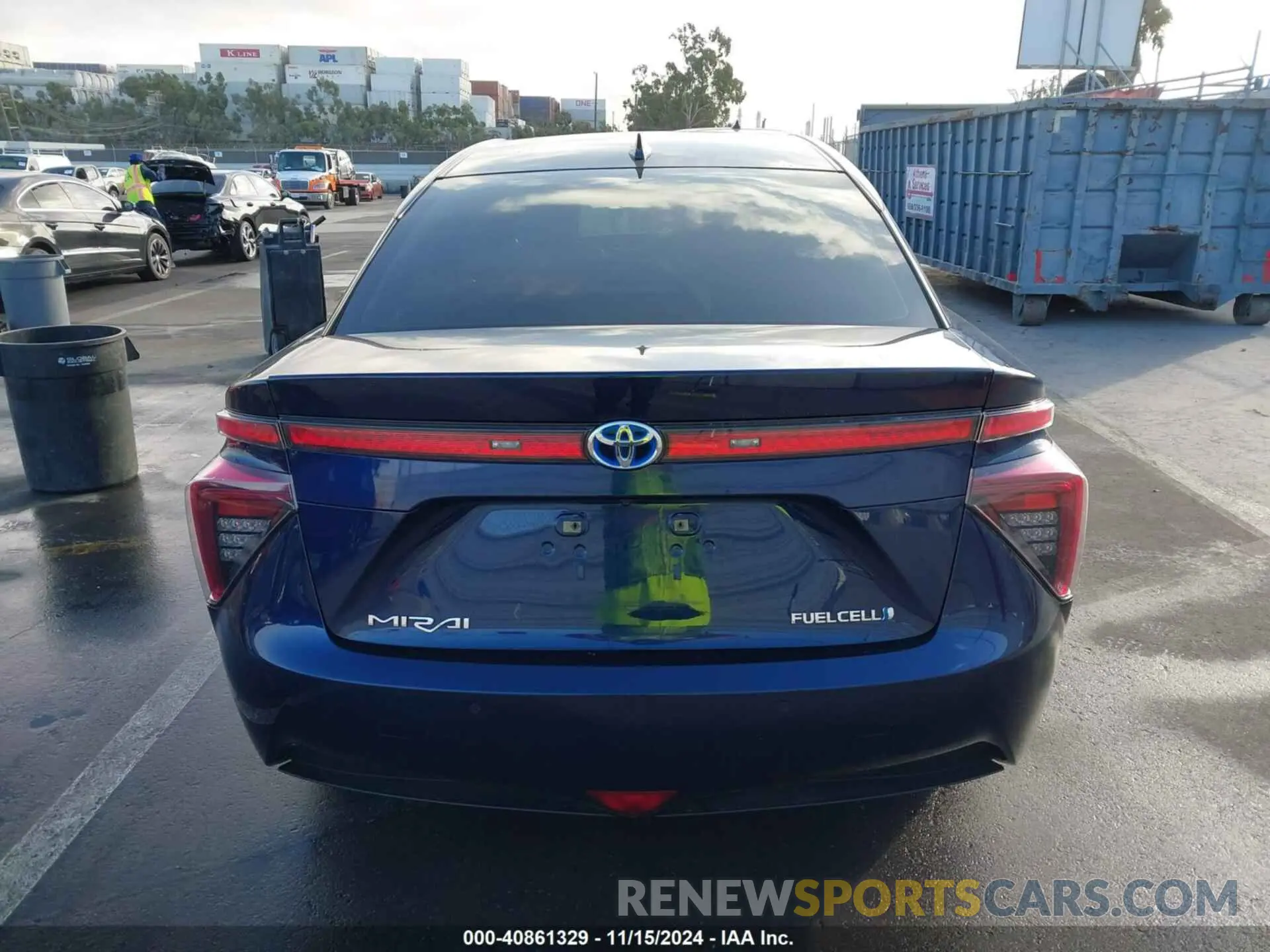16 fotografías del automóvil dañado JTDBVRBD9KA006603 TOYOTA MIRAI 2019