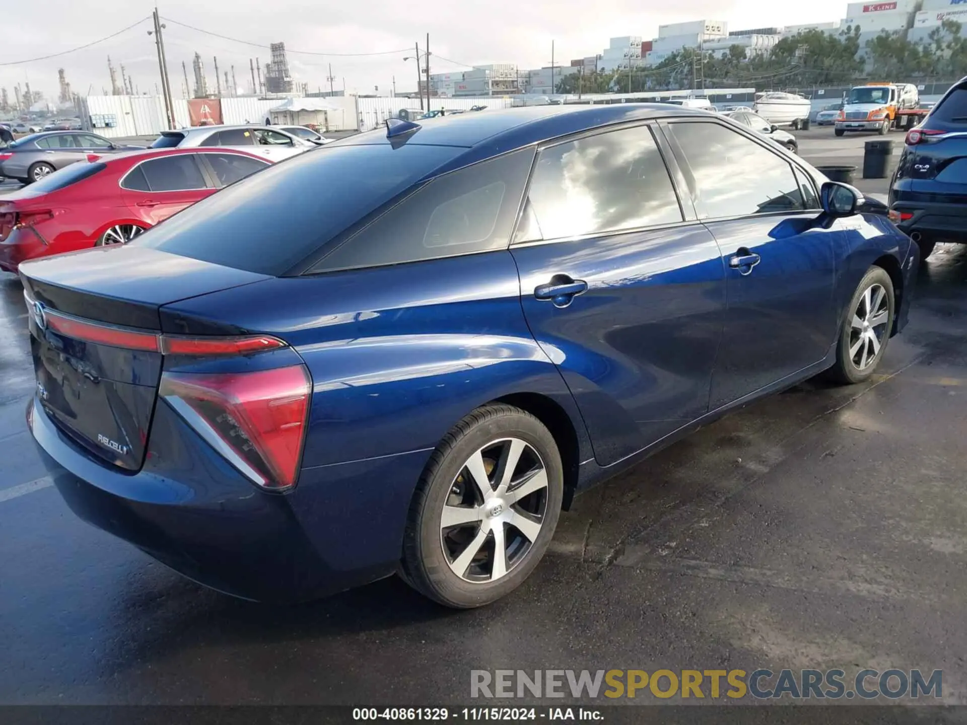 4 fotografías del automóvil dañado JTDBVRBD9KA006603 TOYOTA MIRAI 2019